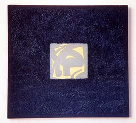 Fenster zum Garten (Acryl, Sand, Leinen), 1978